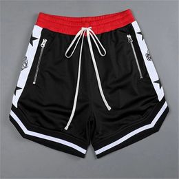 Men S casual shorts Summer Running Fitness Fast Drying Trend Korte broek losse basketbaltraining 220714