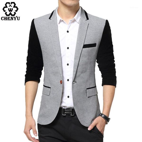 Trajes para hombre Blazers Traje informal para hombre Talla grande 6XL Hombres A cuadros Algodón para hombre Blazer floral Chaqueta de negocios delgada Patchwork Tamaño asiático 1