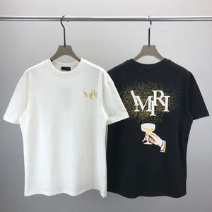 T-shirt d'été décontracté pour hommes Vêtements de luxe Monogramme T-shirt dégradé pour hommes Femmes Designer T-shirts Chemise Hommes Streetwear Vêtements Ras du cou T-shirt C8