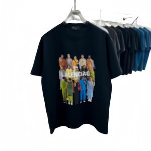Casual zomer t-shirt kleding voor heren luxe gradiënt t-shirt voor mannen dames ontwerper T-shirt heren streetwear kleding crew nek t-shirt