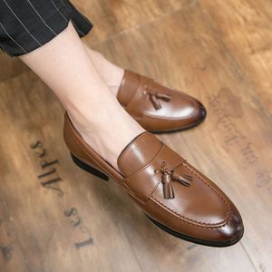 Casual Tassel Loafers lederen comfortabele zachte mocassins van heren Hoge kwaliteit Rijden Outdoor Man Business Office schoenen