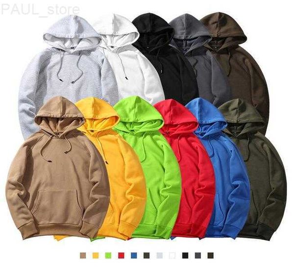 Hombres Causal Deporte Hombres Mujeres Sudaderas con capucha Suéter engrosado Otoño Invierno Manga larga Sudaderas con capucha Hip Hop Streetwear WY19 L230725