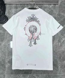 2023 Hommes Ch Summer Fashion Marque de luxe T-shirts à vendre Designers T-shirts Correct Horseshoe Sanskrit Cross Polos Boy Graffiti T-shirts Femmes Manches courtes Unisexe