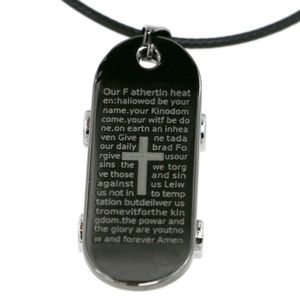 Mannen Charm Punk Schrift Cross Skateboard Hanger Ketting Neckain Cadeau # R671