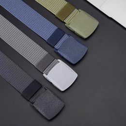 Cinturón barato para hombres Cinturones tácticos de nailon Deportes al aire libre A prueba de alergias Secado rápido Ocio Pantalones de lona Accesorios
