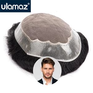 Pelucas para niños para hombres Base Toupee Capilar Prótesis de cabello masculino Super Mono Pu Unidad de sistema de reemplazo Humano para hombres Peluca de hombre realista 231013