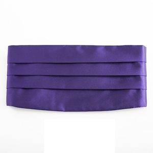 Tuxedo de bande élastique en satin Silk Silk Classic Red Wide Cummerbund pour hommes