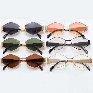 Lunettes de soleil classiques résistantes aux UV pour hommes, lunettes de soleil de marque rétro pour femmes, lunettes de luxe de styliste, Design à monture métallique