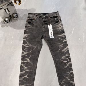 Herenkleding Heren Jeans Gerimpelde Grijze Mode Lange Broek voor Mannen Streetwear Man Broek Mannelijke Slijtage Lente Herfst Kleding