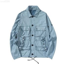 Ropa para hombres Abrigos Abrigos Chaquetas Turquía Original Tecnología de tinte azul Tela Costura Piano Bolsillo Estilo delgado Chaqueta para hombre9gge