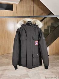 Manteau d'hiver en duvet d'oie pour hommes et femmes, manteau de styliste, envoyé pour surmonter le coupe-vent, mode décontractée, chaud, froid antarctique, 6RND2