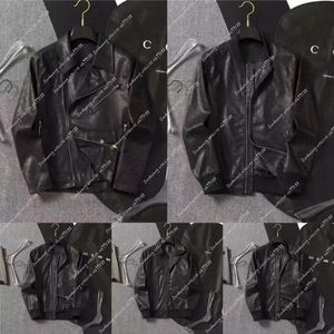 Manteau homme veste en cuir de créateur chaîne carat veste lettre brodée col montant bomber mode street wear taille M-3XL