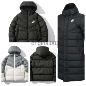 Herenjas winter kort katoenen donsjack dames donsparka's donsjassen met capuchon lange capuchon buiten warme katoenen overjas klassieke stijl luxe winddicht unisex niki