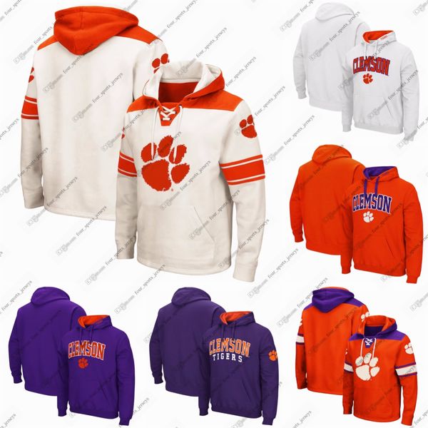 Sudadera con capucha Colosseum Charcoal Clemson Tigers Big Tall Arch Logo para hombre Puede personalizar cualquier nombre o número