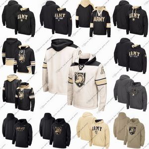 Colosseum Cream Army Black Knights Sweat à capuche pour hommes Pull de résistance Pull à lacets Personnalisez n'importe quel nom ou numéro Noir BLANC Femmes Jeunes tous cousus BLEU