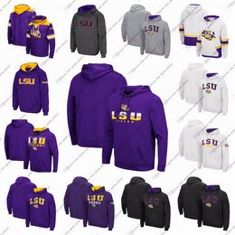 Sudadera con capucha Colosseum Cream LSU Tigers para hombre, jersey con cordones, personaliza cualquier nombre o número, negro, BLANCO, mujer, juventud, todo cosido, azul