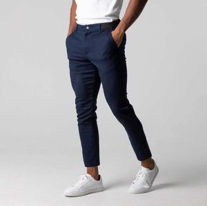 Pantalon de Communication pour hommes, Leggings de sport de plein air, de banlieue, mode décontracté, haute élasticité, Slim, serré