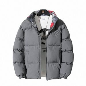 Veste de coton pour hommes épaissie m double face portant une impression de taille agrandie, manteau d'hiver de marque à la mode Fat Couple 140 kg 8XL Z9sx #