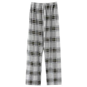 Katoen voor heren lange broek plaid gebreide slaapbroek heren pyjama's bodems slaapkleding pyjama voor mannen pijama hombre plus size 201109
