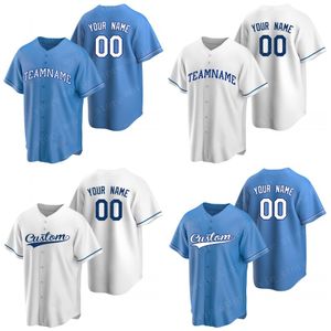 Mannen Custom Kansas City Baseball Jerseys maken uw eigen Jersey Sports Shirts Gepersonaliseerde Team Naam en Nummer Gestikt
