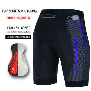 Uniforme de ciclismo para hombre, equipo corto con pechera, 3 bolsillos, baberos de LICRA para bicicleta, pantalones cortos de Gel para hombre, ropa deportiva, pantalones profesionales de verano para Mtb