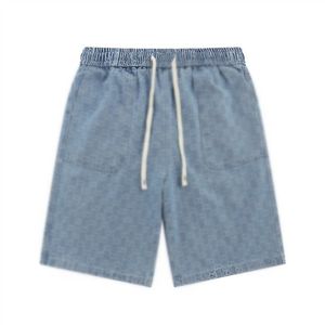 Short en jean pour hommes, pantalon de plage de styliste, short décontracté ample imprimé avec lettres