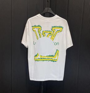 Heren Designer Band Fashion Zwart-wit T-shirt met alfabet en korte mouwen met print Aziatische maat S-4XL #003