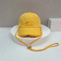 Diseñador de los hombres Gorra de béisbol Mujeres Sombrero del cubo para el verano Moda de alta calidad Amarillo Plegable Fedoras grandes de lujo Casquette Playa al aire libre Sombrilla Sol Sombreros de ala