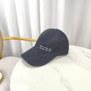 Casquette de baseball pour hommes et femmes, mode pour luxe, casquette de golf, casquette de soleil, lettre classique, toile d'été réglable de haute qualité, chapeau de camion noir, vente en gros