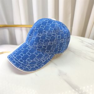 Chapeau de baseball pour hommes et femmes pour la mode luxe snapback golf casquette de soleil lettre broderie été parasol bleu cowboy réglable chapeau de camion de haute qualité