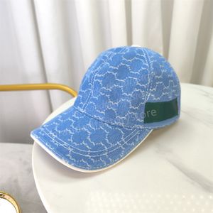 Chapeau de baseball pour hommes et femmes pour la mode luxe snapback Golf Sun Cap Lettre broderie été protection solaire toile réglable bleu chapeau de camion de haute qualité