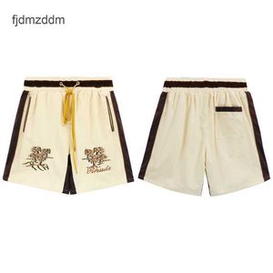 Diseñador de hombres pantalones cortos para hombres Chaopai High Street Rh Coco árbol de coco Bordado FOLETSE ELAStic Sports Beach Pants unisex