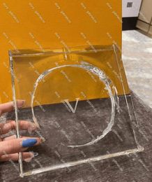 Designer masculin Crystal Transparent Cendre Classic Logo Prin Man Home Square Castray avec boîte-cadeau