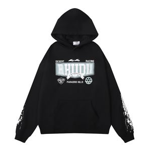 Heren Designer Hoodie Mode Lente Nieuwe Letter Print Hoge kwaliteit Wol Zwarte Losse Hoodie Maat S-XL