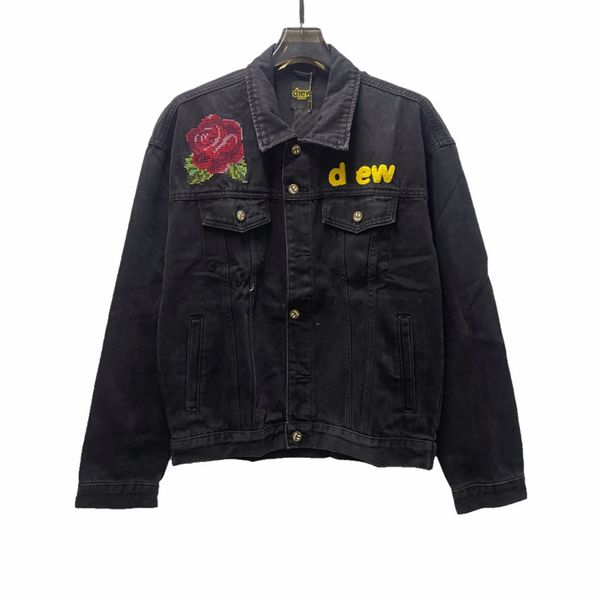 Veste de créateur pour hommes, veste en jean avec lettres, manteau ample et décontracté pour hommes et femmes, manteau à boutons de rencontre de rue, taille S-XL