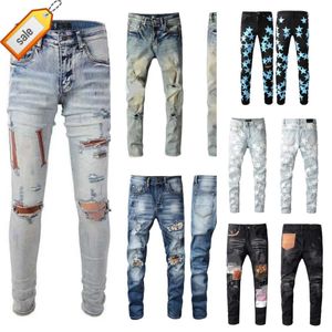 Jeans de diseñador para hombres Mujeres Hombres Pantalones Largos Hippop Etiqueta Bordado Slim Denim Straight Streetwear Flaco Venta al por mayor Faashion para jóvenes L2
