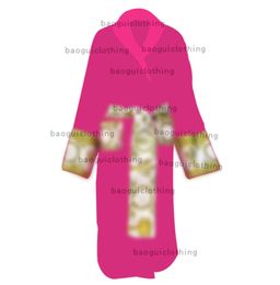 Peignoir classique en coton de luxe pour hommes et marque, pyjama kimono, vêtements chauds pour la maison, taille M, pour femmes, 762