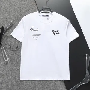 Diseñador de hombres Camiseta de mujer de hombre Camiseta de moda en blanco y negro Camisetas con letras de lujo