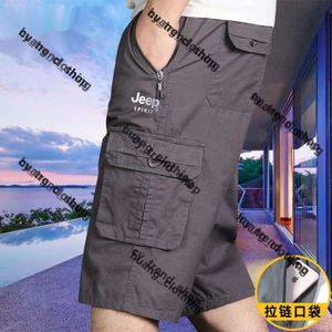 Heren designer broek Jeep Shorts Cargo Pockets Work Cargo Pants dames zomer zomervakantie multifunctionele dijbroek Hellstart korte casual losse stenen shorts 711