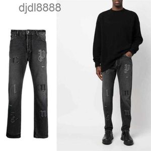 Pantalons de créateurs pour hommes Jeans de marque violet hommes à la mode nouveau anti-âge coupe slim décontracté magasin ajusté