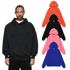 Diseñador para hombres Púrcola Púrpura suétaga con capucha de manga larga suéter de suéter pareja de pareja