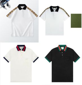 Designershirt voor heren, modemerk, herensportkleding met korte mouwen, casual polost-shirt