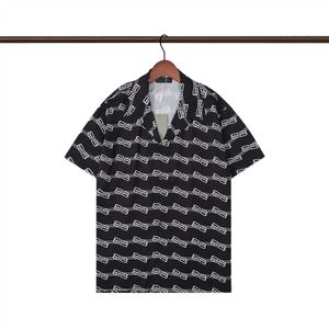 Chemise de créateur pour hommes d'été à manches courtes chemise boutonnée décontractée chemise de bowling imprimée style de plage T-shirt respirant vêtements # 371