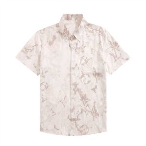 Chemise de créateur pour hommes d'été à manches courtes chemise boutonnée décontractée chemise de bowling imprimée style de plage T-shirt respirant vêtements # 525