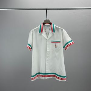 Chemise de designer pour hommes été à manches courtes chemise décontractée boutonnée chemise de bowling imprimée style de plage T-shirt respirant vêtements # 83