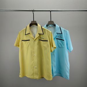 Heren designer shirt zomer zomerse mouw casual button up shirt bedrukt bowling shirt strand stijl ademende t-shirt kleding #14