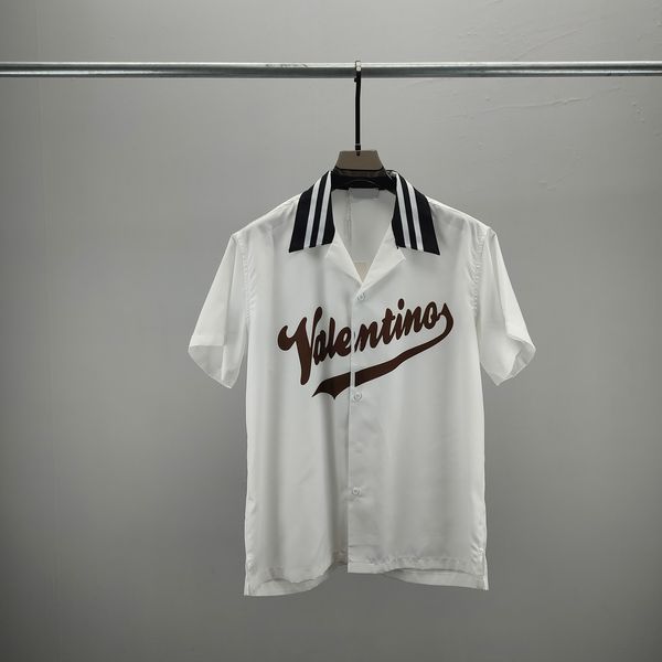 Chemise de designer pour hommes été à manches courtes chemise décontractée boutonnée chemise de bowling imprimée style de plage respirant T-shirt vêtements # 11
