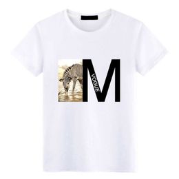 Designer T-shirt met korte mouwen voor heren, zomer, casual, ronde hals, cultureel T-shirt voor heren met letterprint