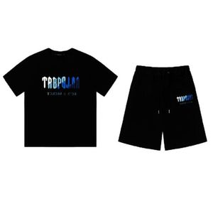 Vêtements de sport de marque pour hommes jogging vêtements de sport décontractés ensemble à manches courtes pantalons de sport vêtements de rue pull TRAPSTARf T-shirt vêtements de sport