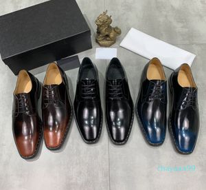 Designer pour hommes printemps et été respirant hommes d'affaires formels en cuir décontracté grande taille mariage hommes chaussures de marié ont différents styles formateur